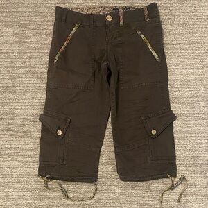 Women’s Brown Cargo Shorts